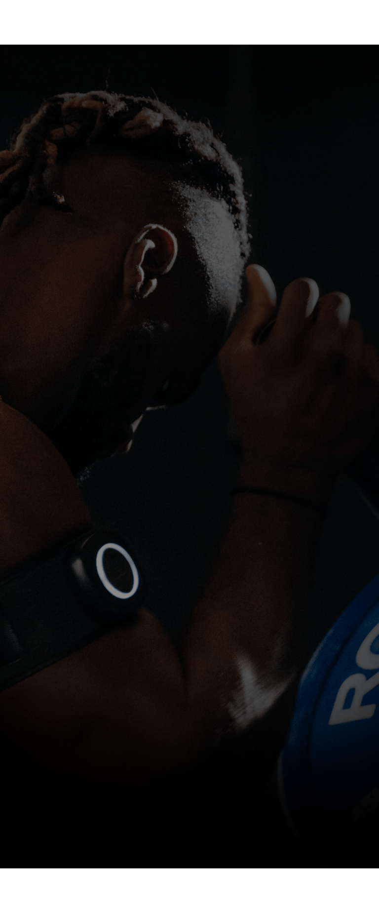 <span style="color: #fff;">THE ONLY <br>WEARABLE THAT <span class="hollow"><br>ENHANCES</span> <br>RECOVERY</span>